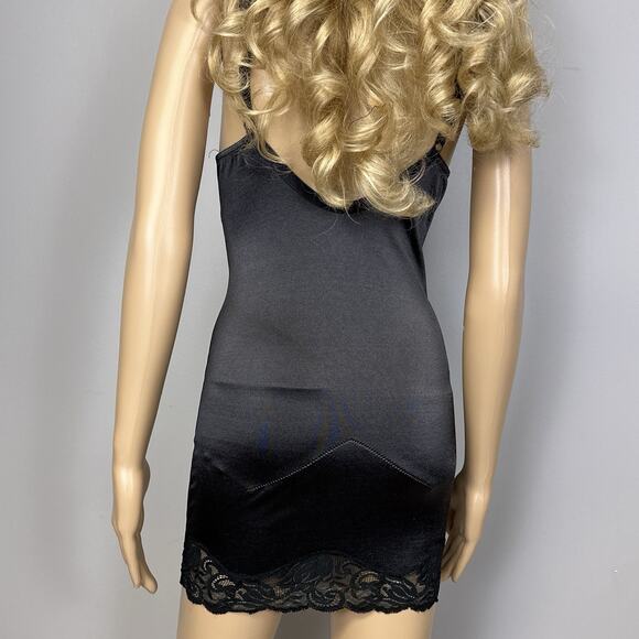 Vintage Vanity Fair All in One Body Shaper Slip Panty 34 Second Skin Satin 61194 - Picture 6 of 14